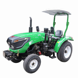 Chinese cheap price small 45hp 4x4 mini farm  lawn tractor with turf tires used on golf course