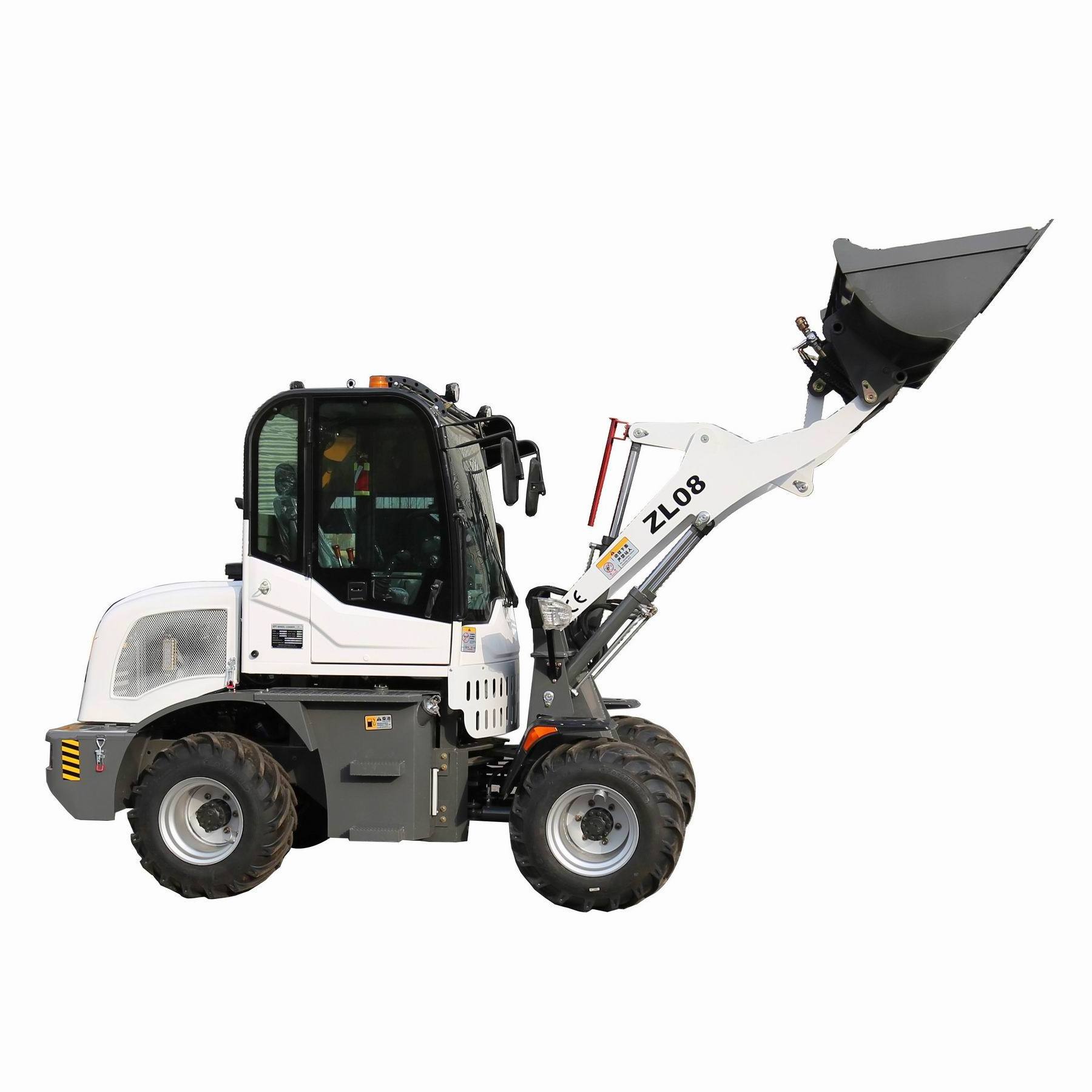 FREE SHIPPING Chinese cheap electric diesel small china front mini wheel loader with quick hitch pallet forks CE price for sale