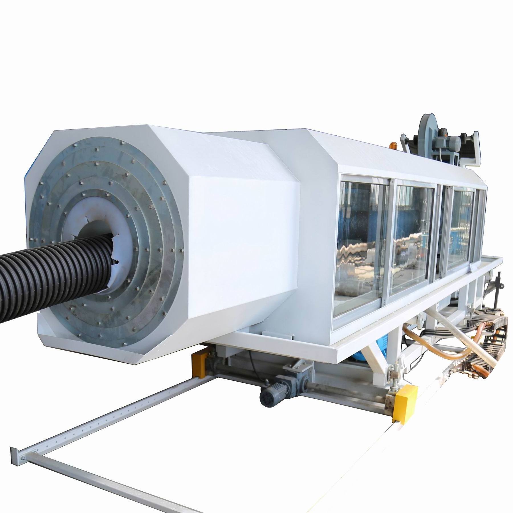 Plastic two layers corrugated pipe making machine HDPE PP double wall bellows production line