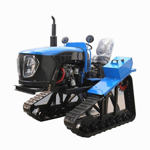 chinese agricultural dozer 35hp 50 hp c502 mini rubber tracks small farm garden  crawler tractor with rotary excavator for sale