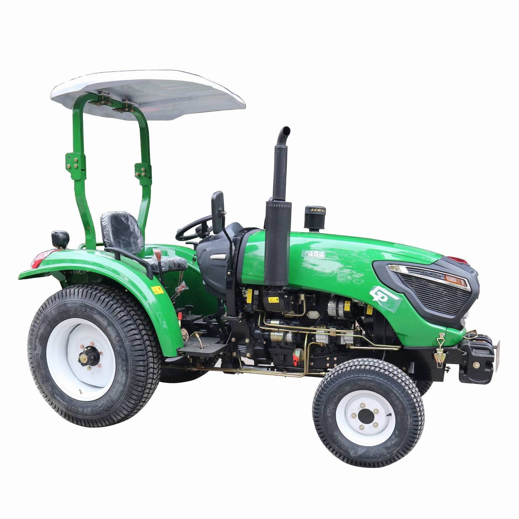 Chinese cheap price small 45hp 4x4 mini farm  lawn tractor with turf tires used on golf course