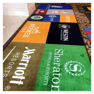 Modern Hot Sales Customized Nylon Outdoor Mats Manufacturer Rubber Digital Printed Logo Floor Indoor Mat