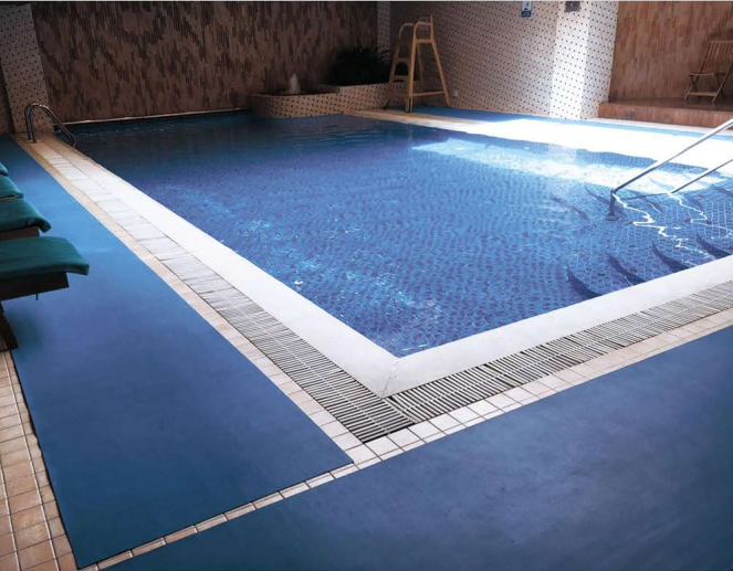 Clean Power Hot Sale Anti-mildew PVC Wet Area Floor Safety Drainage Nonslip Zigzag Mesh Mat Swimming Pool Floor Mat