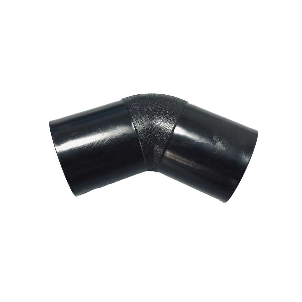 Sell Well PE100 HDPE 45 Elbow Pipe Fittings ISO 4427 Compliant Plastic Tubes Water Moulding Processing Service