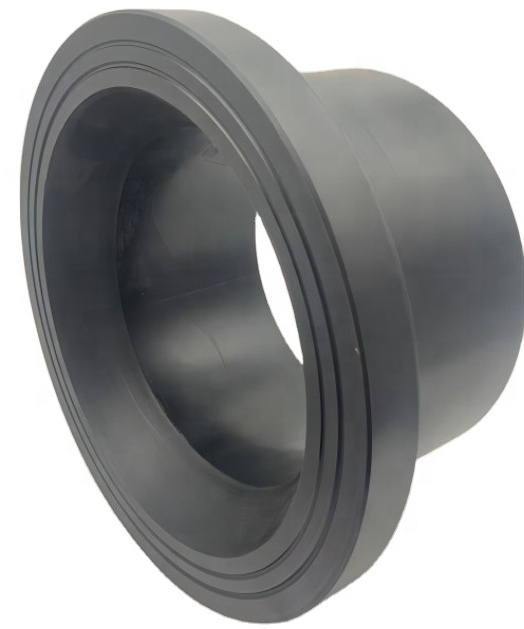 ISO4427 PE100 Material Butt welding SDR11 poly pipe fittings Stub End HDPE Stub End  for Butterfly Valve