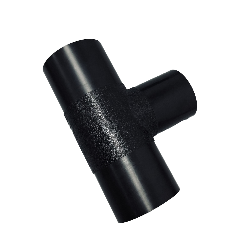 Sell Well PE100 HDPE Reducing Tee Pipe Fittings ISO 4427 Compliant Plastic Tubes Water Moulding Processing Service