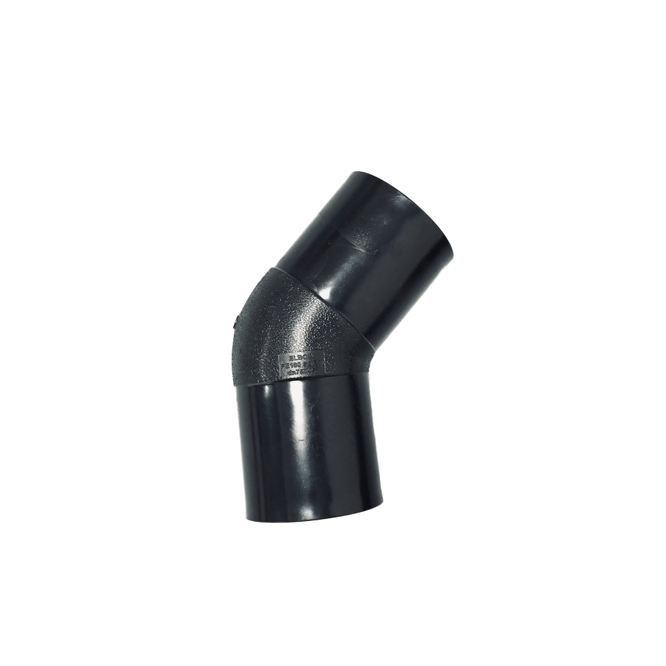 Sell Well PE100 HDPE 45 Elbow Pipe Fittings ISO 4427 Compliant Plastic Tubes Water Moulding Processing Service