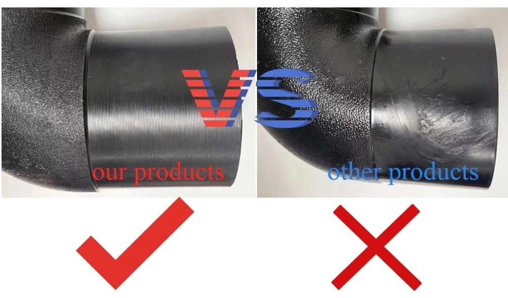 Material Butt Fusion HDPE Fittings ISO 4427 PE100 50 Round Mold Injection Gas,water or Oil Supply More Than 50 Years Equal