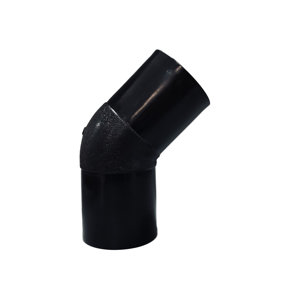 Sell Well PE100 HDPE 45 Elbow Pipe Fittings ISO 4427 Compliant Plastic Tubes Water Moulding Processing Service