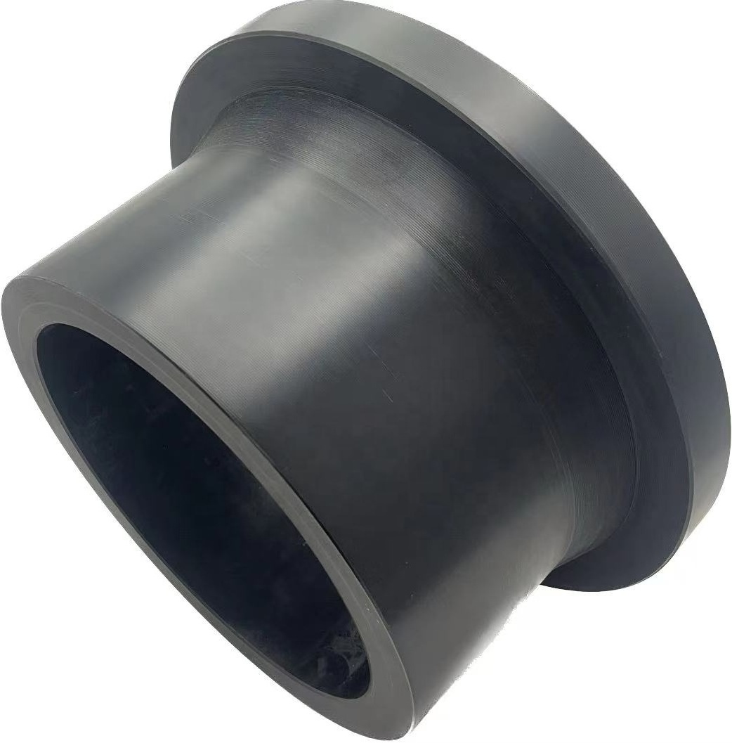 ISO4427 PE100 Material Butt welding SDR11 poly pipe fittings Stub End HDPE Stub End  for Butterfly Valve