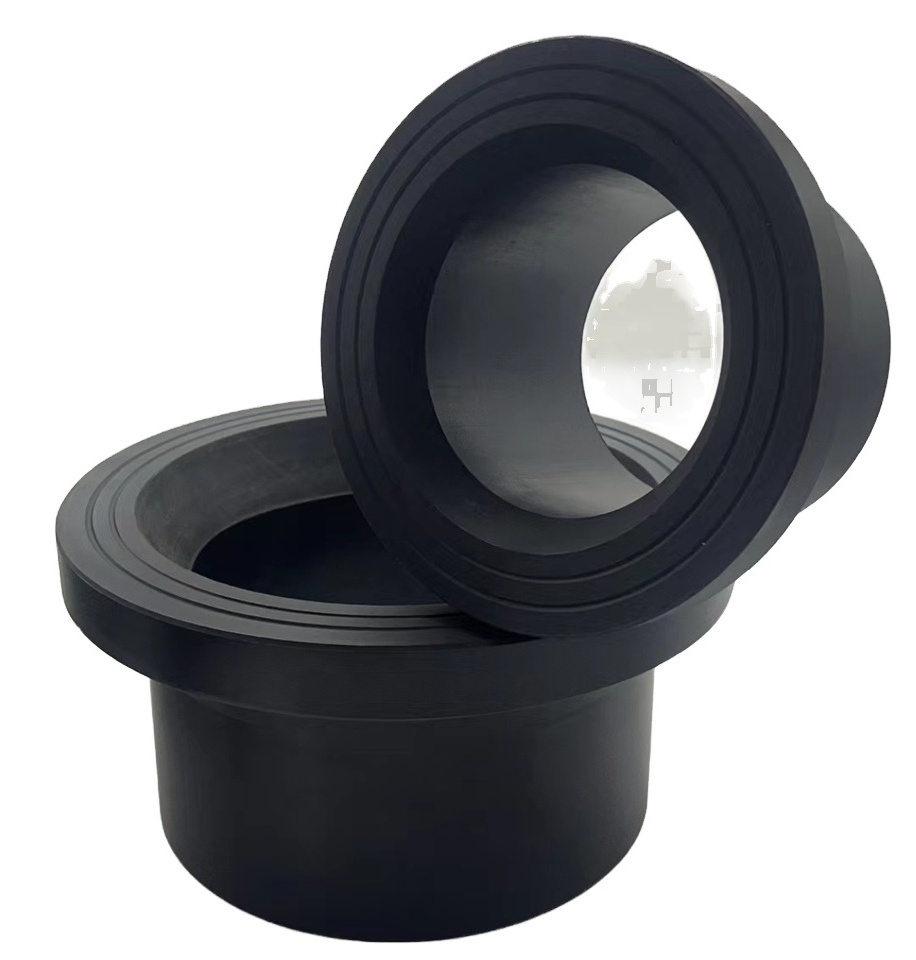 ISO4427 PE100 Material Butt welding SDR11 poly pipe fittings Stub End HDPE Stub End  for Butterfly Valve