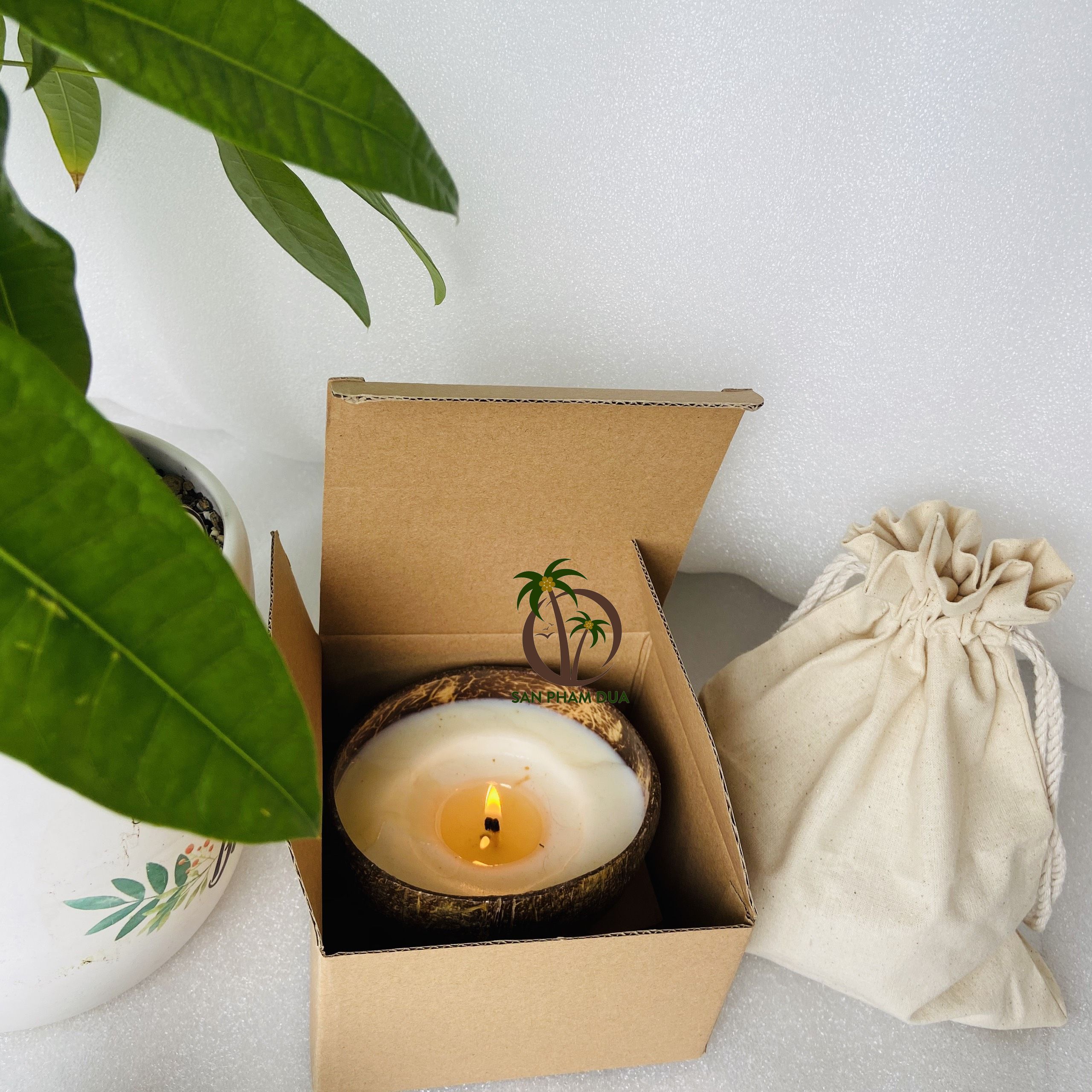 Coconut candle holder/coconut bowl for candles coconut apricot candle wax/coconut shell candle holder coconut tealight candle