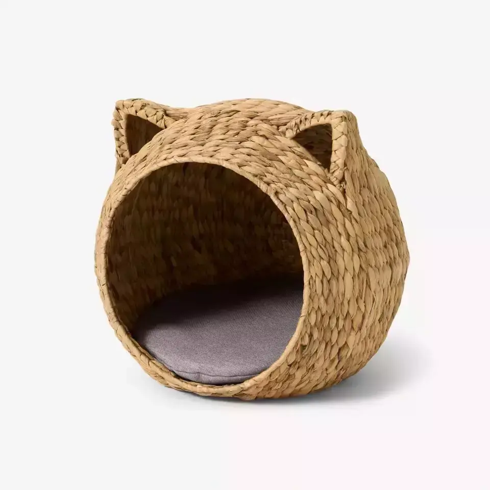 Wholesales Natural Water Hyacinth Pet House Small Cat Dog Bed Furniture offer by CPIMEX in Vietnam