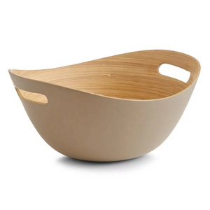 BAMBOO BIG BOWL FOR SALAD OR MIXING BAMBOO BOWL NATURAL BOWL