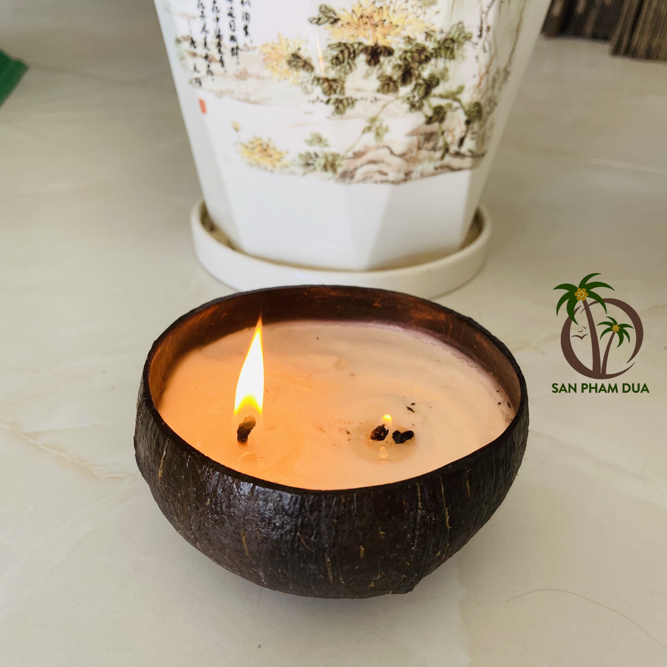 COCONUT SCENTED SOY CANDLE WITH SCENTS FROM VIETNAM RELAX CANDLE HEALTHY CANLDE WAX  SCENTED CANDLE