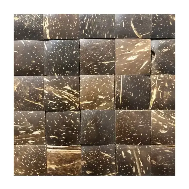 Decorative Panel Board Coconut Shell  Wall Panel/ instant mosaic wallpaper/wall panels Coconut Shell Mosaic Coconut Shell