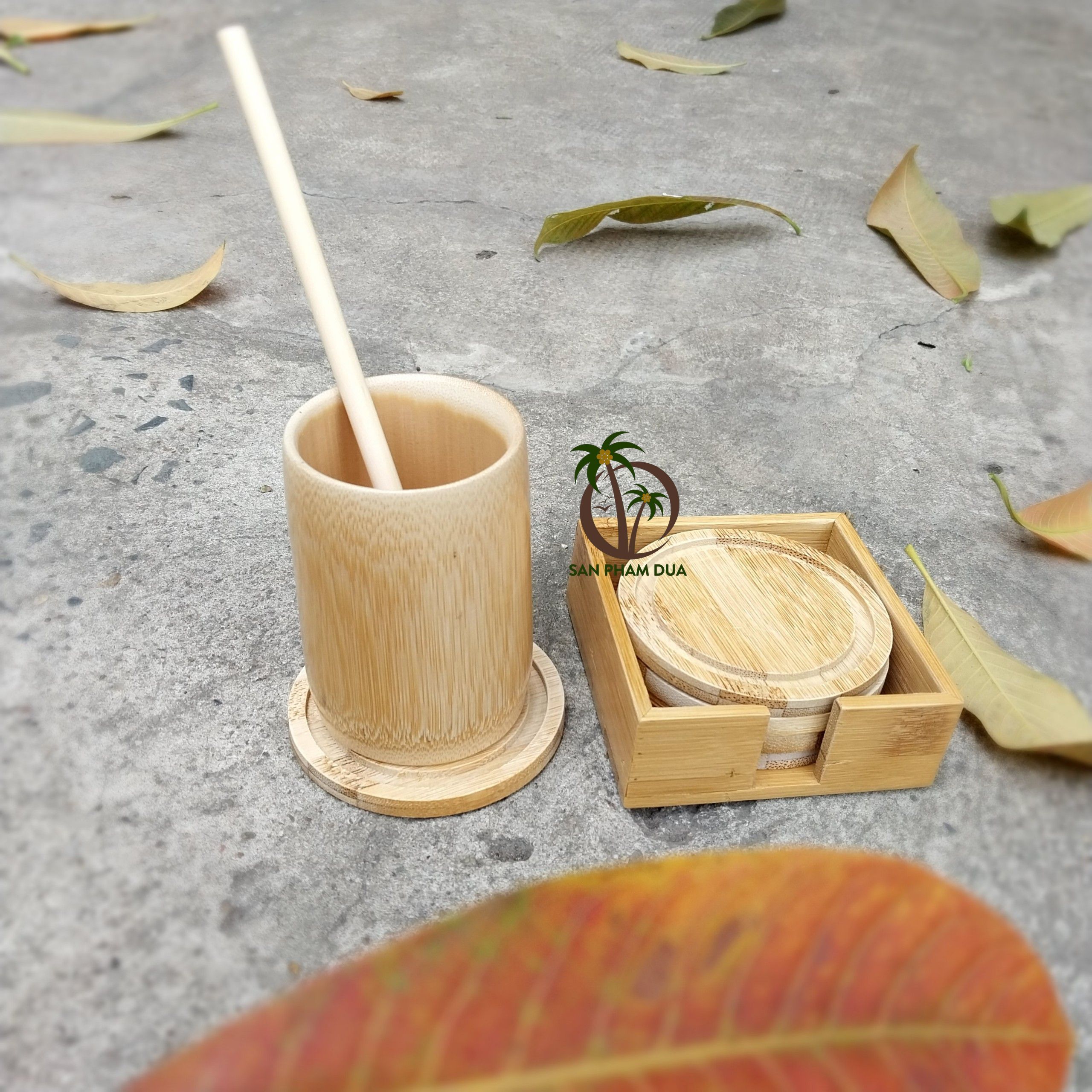 BAMBOO COASTER BOX FOR BAMBOO CUP OR DRINKING CUP BAMBOO COASTER CUSTOMIZED DIAMETER WHOLESALE