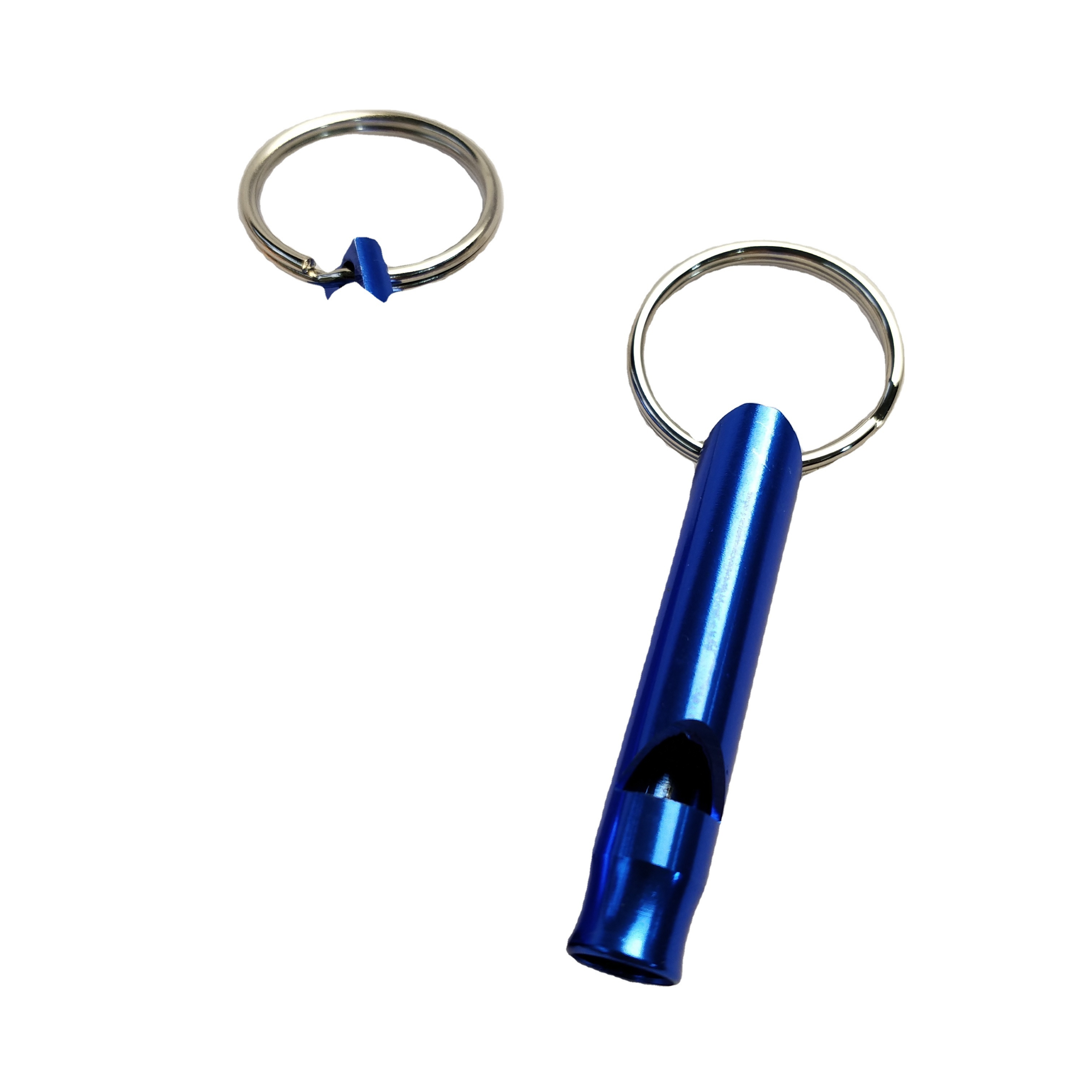 all colors ready to ship for custom logo laser engrave MOQ 2 pcs aluminum alloy whistle keychain outdoor safety whistles