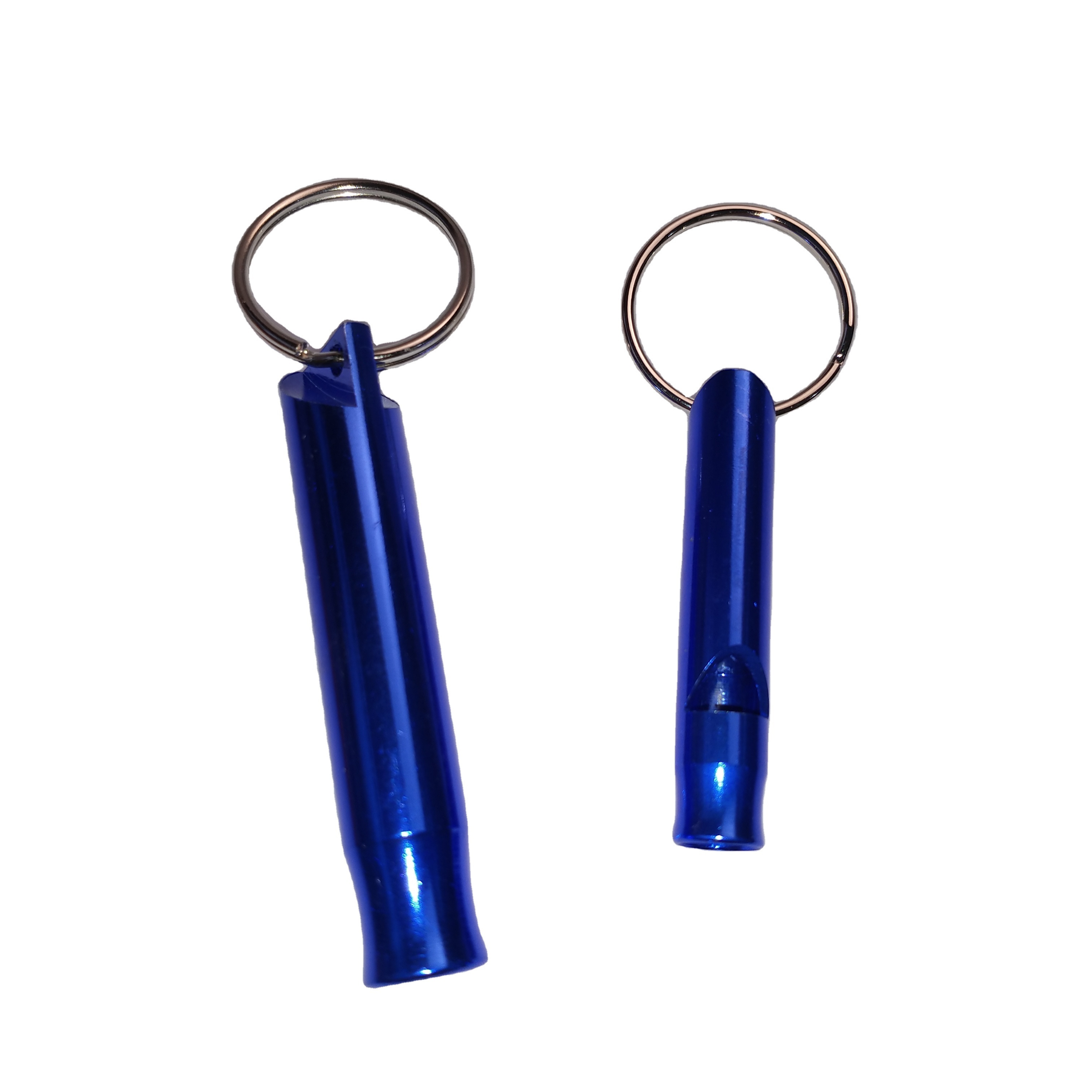 all colors ready to ship for custom logo laser engrave MOQ 2 pcs aluminum alloy whistle keychain outdoor safety whistles