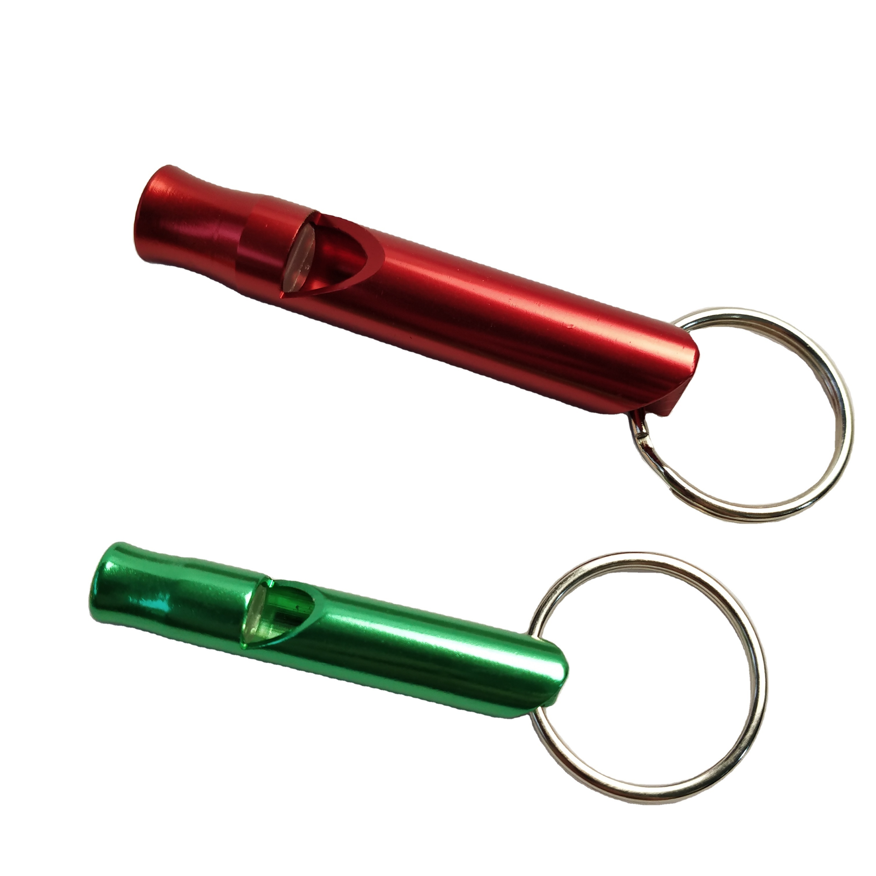 all colors ready to ship for custom logo laser engrave MOQ 2 pcs aluminum alloy whistle keychain outdoor safety whistles