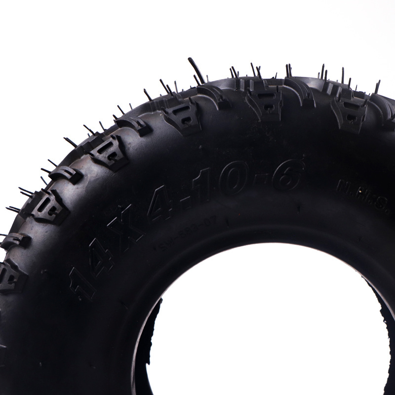 Factory supply high quality 14*4.10-6 rubber outer tire tires for beach bike atv and utv tires