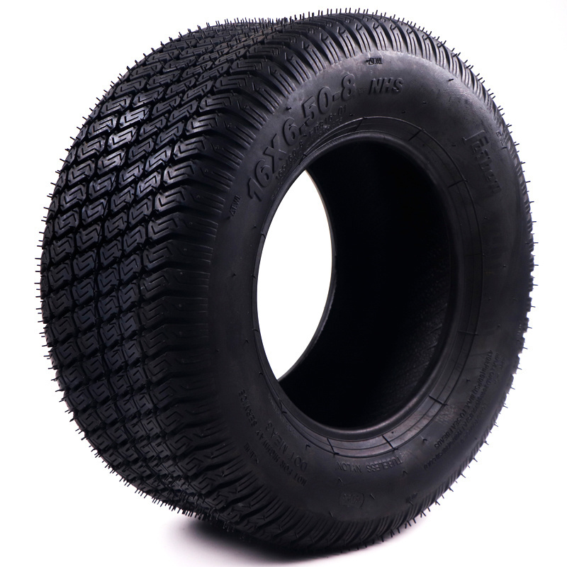 Wholesale high load capacity 16*6.50-8 rubber tire tubeless for garden cart wheels lawn car wheels kart wheel inner tube