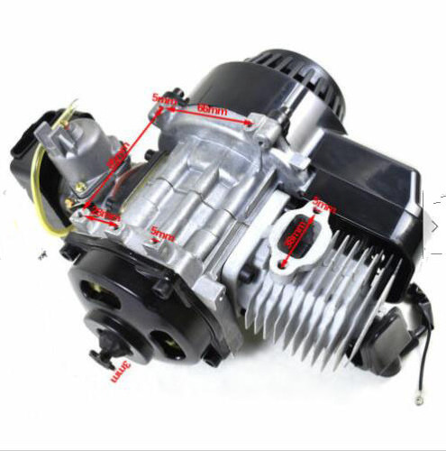 2 Stroke Racing Engine Motor 47cc 49 50cc Pocket Rocket Dirt Bike 49cc Petrol Engine