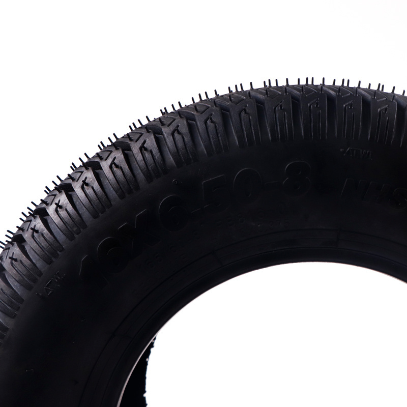 Wholesale high load capacity 16*6.50-8 rubber tire tubeless for garden cart wheels lawn car wheels kart wheel inner tube