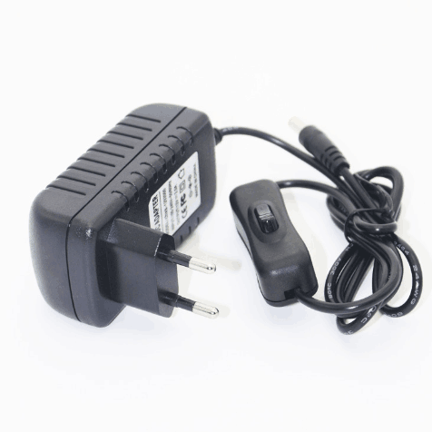 well-sold 100v~240v ac switching Power Supply Adapter with Inline on off Switch for 12V dc 1a 2a 12w 24w for 3528 Led Light