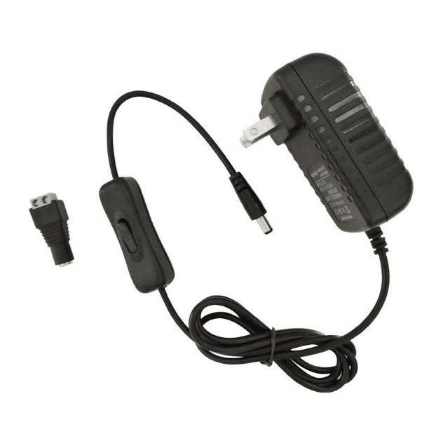 well-sold 100v~240v ac switching Power Supply Adapter with Inline on off Switch for 12V dc 1a 2a 12w 24w for 3528 Led Light