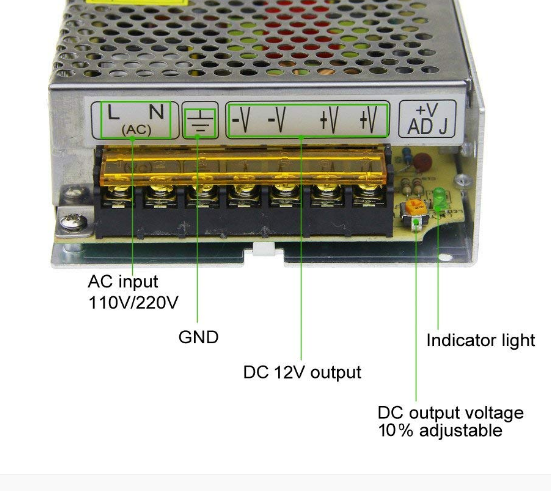 S-120-12 Switch AC 110V/220V to DC Converter Driver 12V 10A 120W Power Supply Adapter