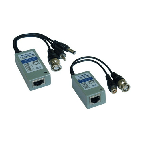 POE Video Balun Network Transceiver with Video Audio Power Connectors CAT5/CAT6 to B