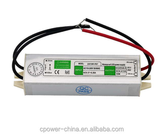 DC 12V dc24v 10W-200W 10w Transformer Power Supply Driver for LED Light Waterproof IP67