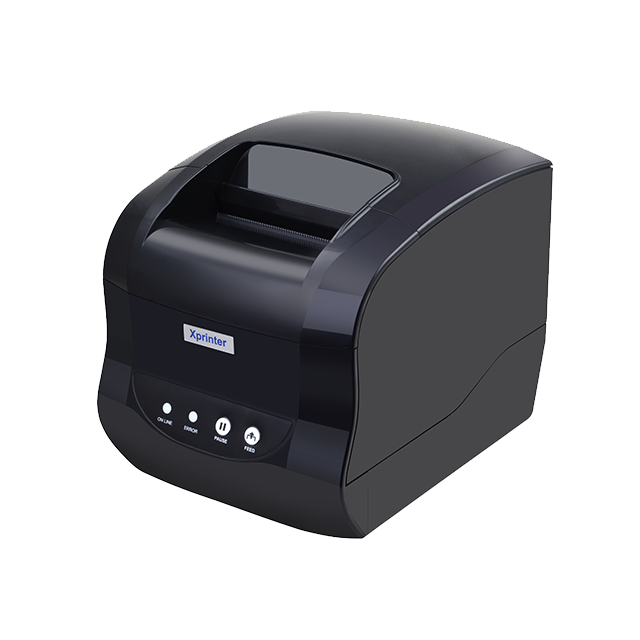 Xprinter 365B Thermal Label Printer Barcode Sticker Receipt Printer Support 20-80mm 2 In 1 Print Machine for Android iOS Windows