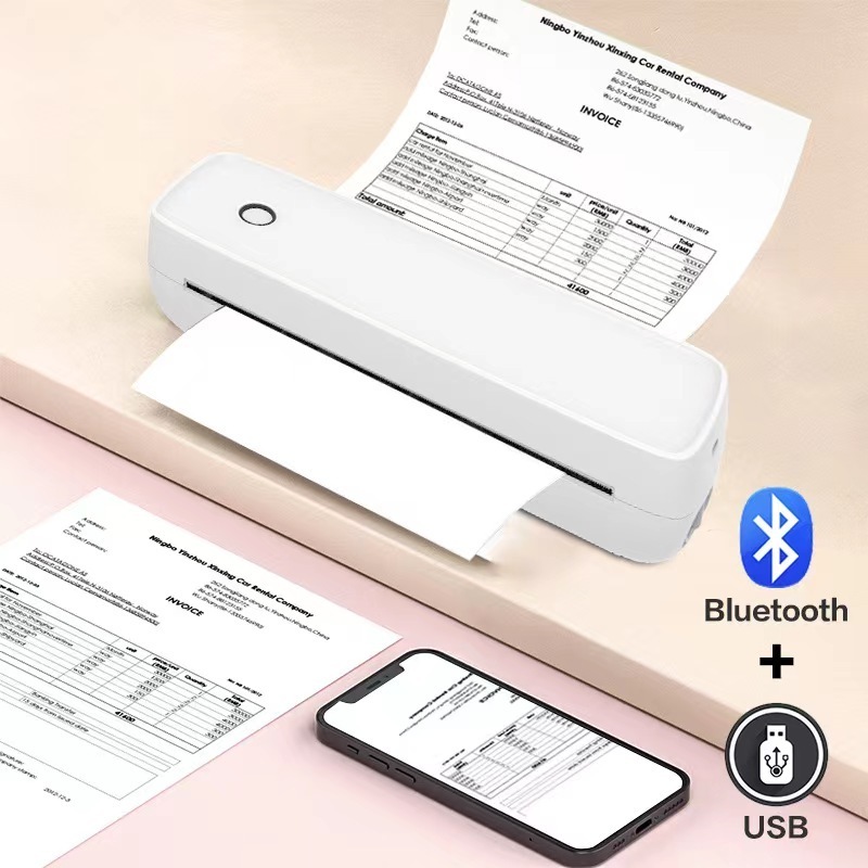 A4 Portable Thermal Printer A80 Supports 8.26