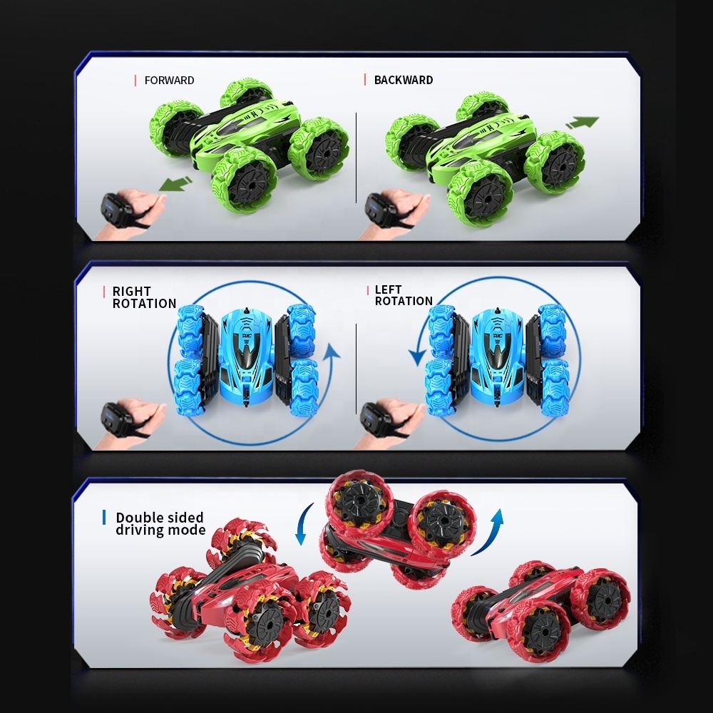 Hot Selling Stunt  RC Car Toy 4WD 2.4Ghz Double Sided For Kids RC stunt Morph cars Kids toys