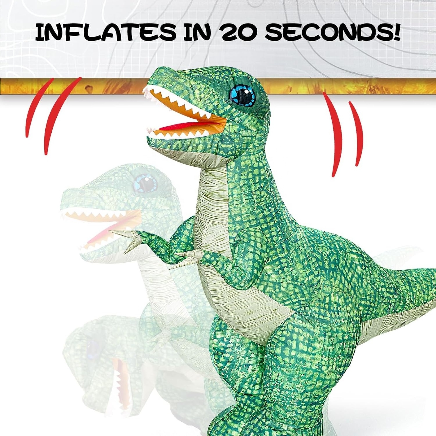 2.4GHZ Remote Control Inflatable Dinosaur Toy for Kids RC Giant Dinosaur T Rex Large Dino Toys