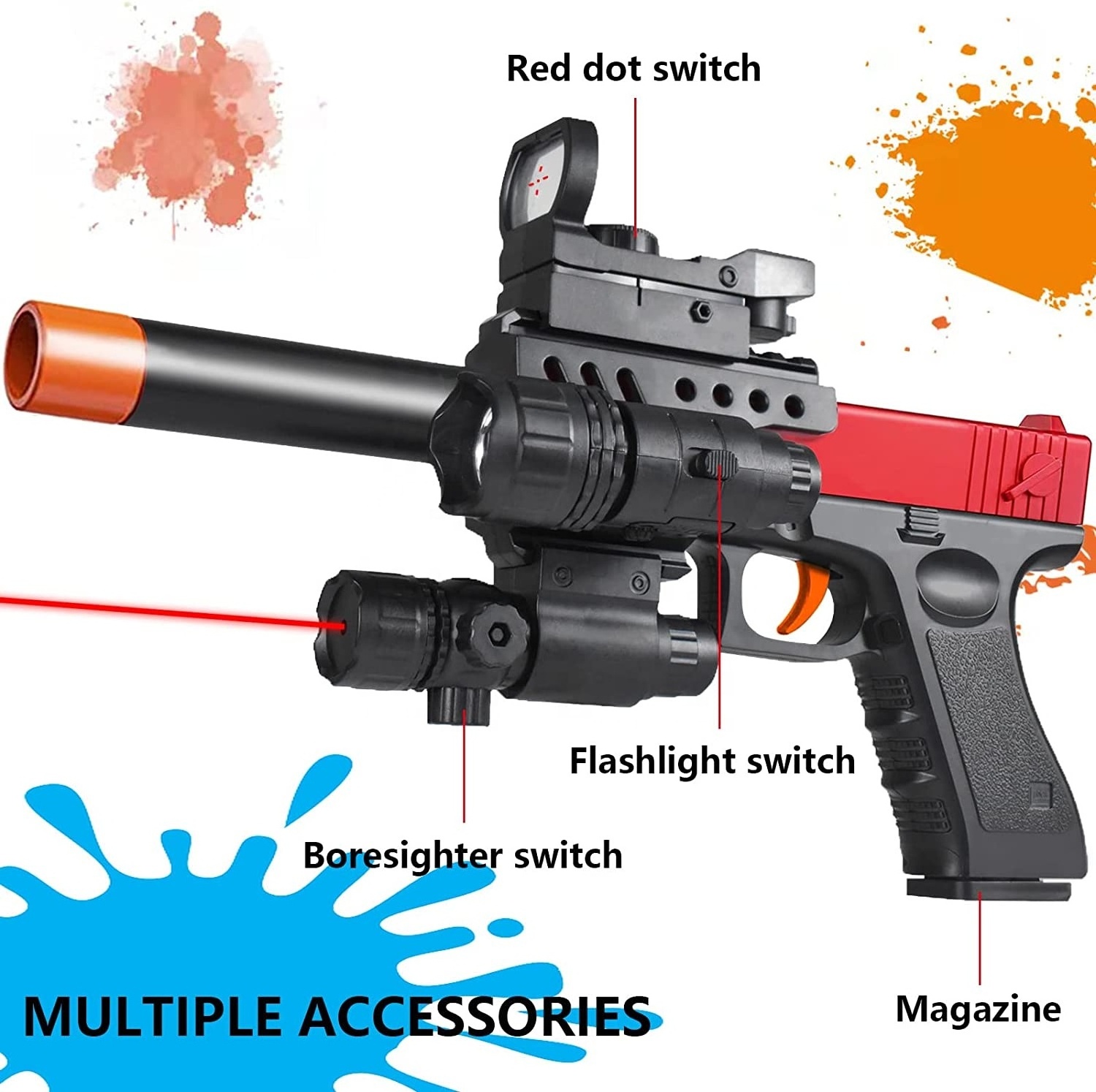 Hot selling G18 Soft Bullet Toy Gun Soft Bullet Pistol with Shell Ejection Pistol Toys Foam Blaster for Kids