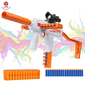 Discount UZI Realistic Toy Gun Darts Sniper Rifle with Scope Foam Blasters with Soft Bullets Gun