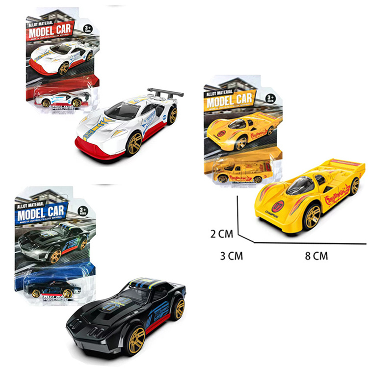 Wholesale Sliding Metal Car Toy Simulation 1:64 Diecast Toy Model Car Promotional Gift Free Wheel Alloy Diecast Toy Car for kids