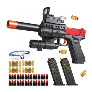 Hot selling G18 Soft Bullet Toy Gun Soft Bullet Pistol with Shell Ejection Pistol Toys Foam Blaster for Kids