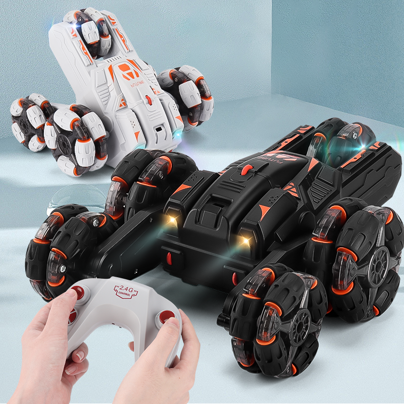 CPS 2.4GHz RC Car with 360 Rotation with Lights Gesture Sensing Stunt RC Car Remote Control Drift Climbing Cars