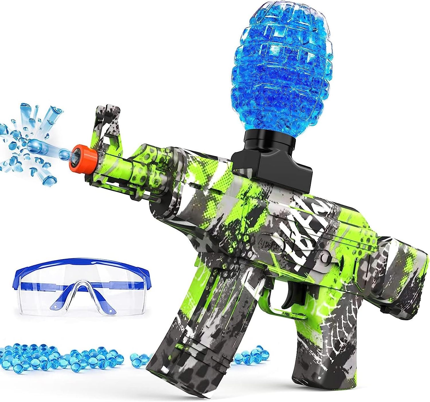 Electric AK47 Gel Ball Blaster Toy Electric AK47 splatter ball Water gel Beads toy guns