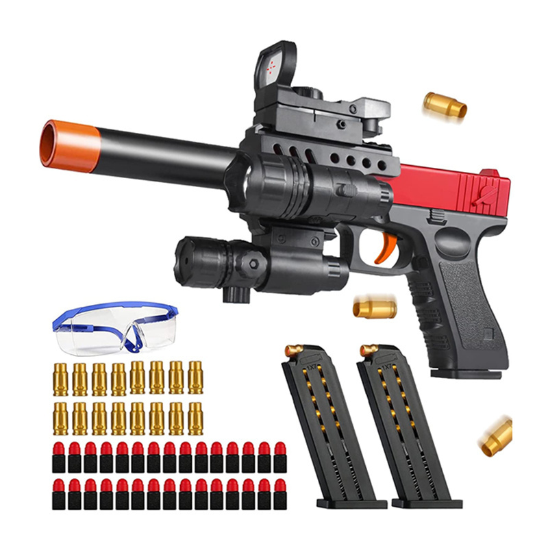 Hot selling G18 Soft Bullet Toy Gun Soft Bullet Pistol with Shell Ejection Pistol Toys Foam Blaster for Kids