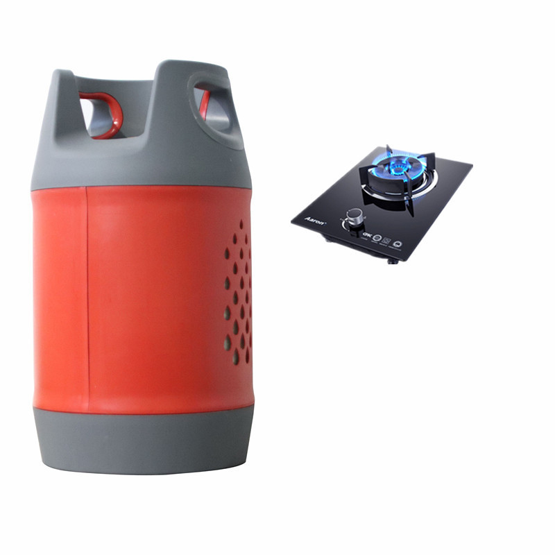 New design portable 12.5kg propane cylinder lpg cylinder tanks composite lpg cylinders BBQ/Cooking/Forklift for Africa Market