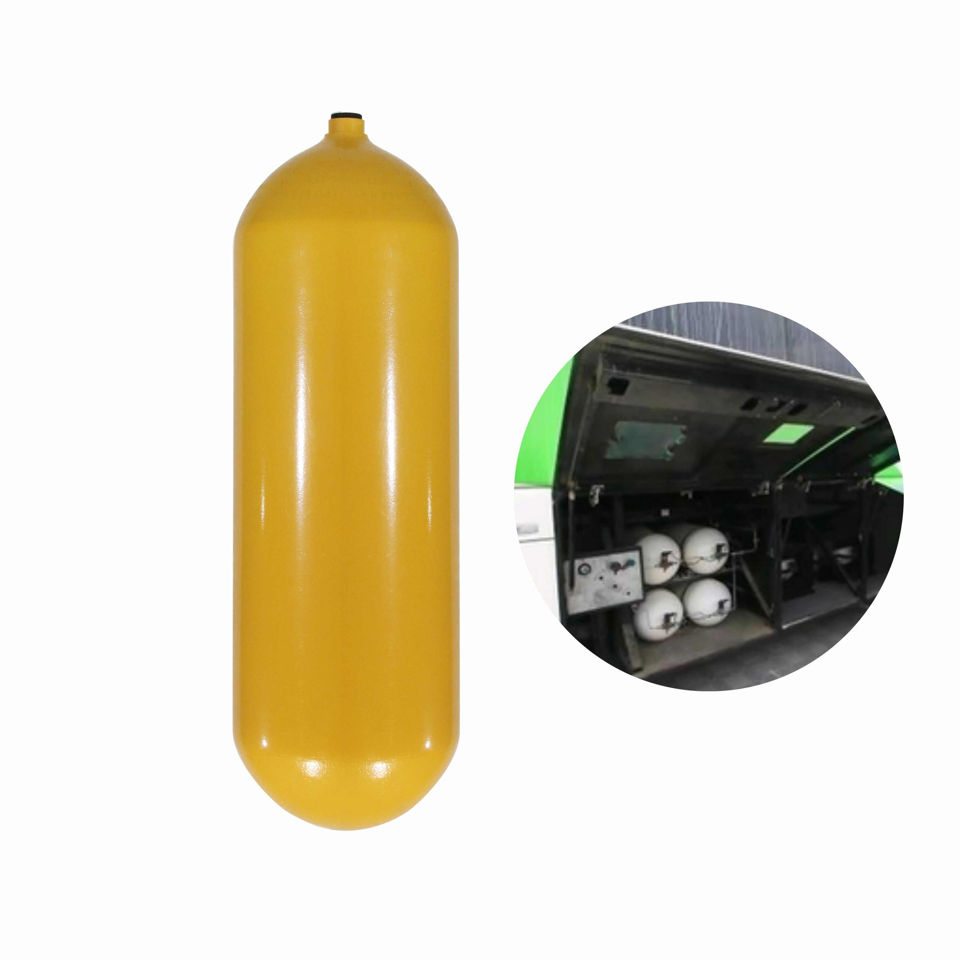 Hot sale 65L 356mm diameter CNG tank type 1 gas cylinders cng cylinder used for car