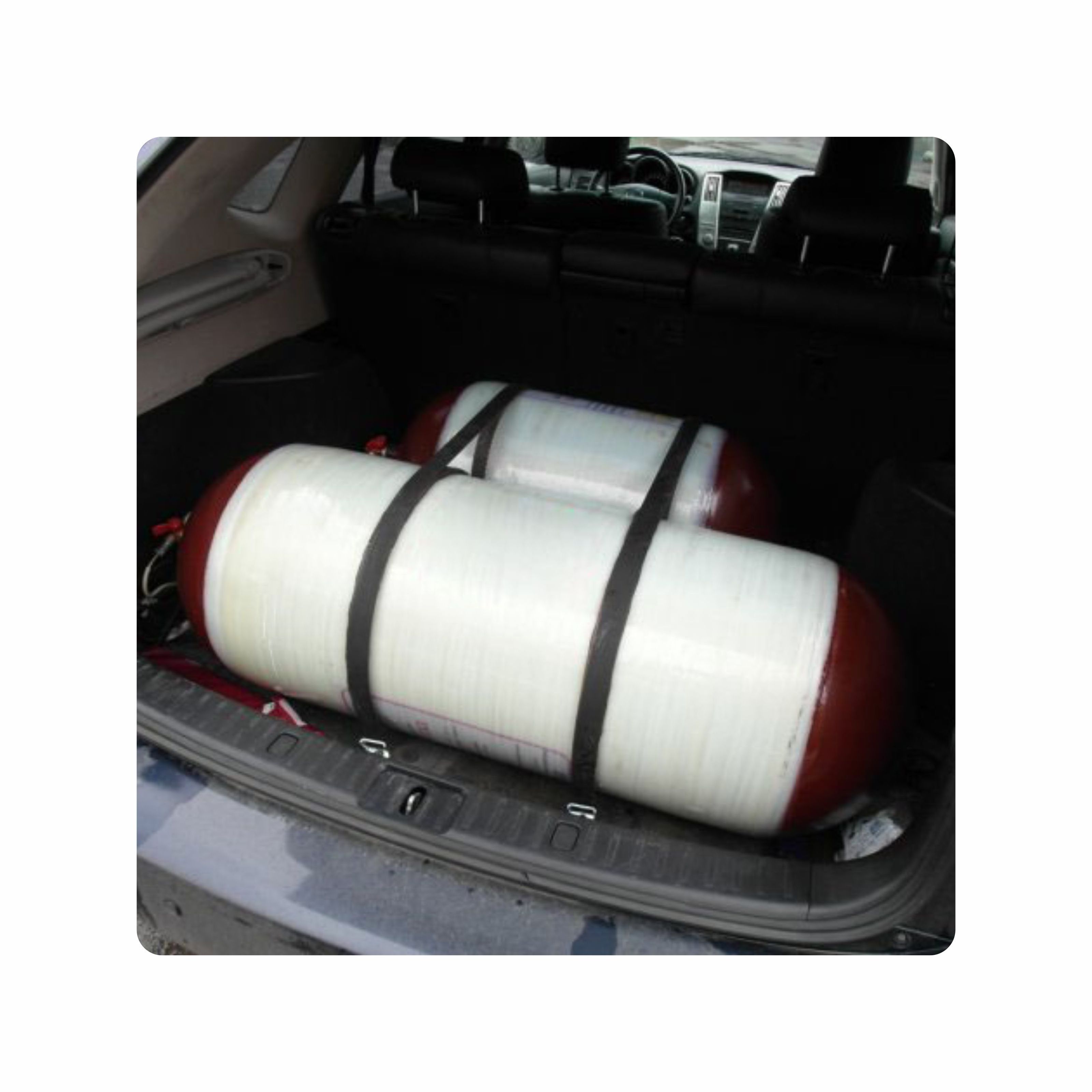 Clean Energy Steel liner wrapped fiber composite cylinder Gas cng2 Tank 50L-200L CNG Cylinder Type 2 for car truck vehicle