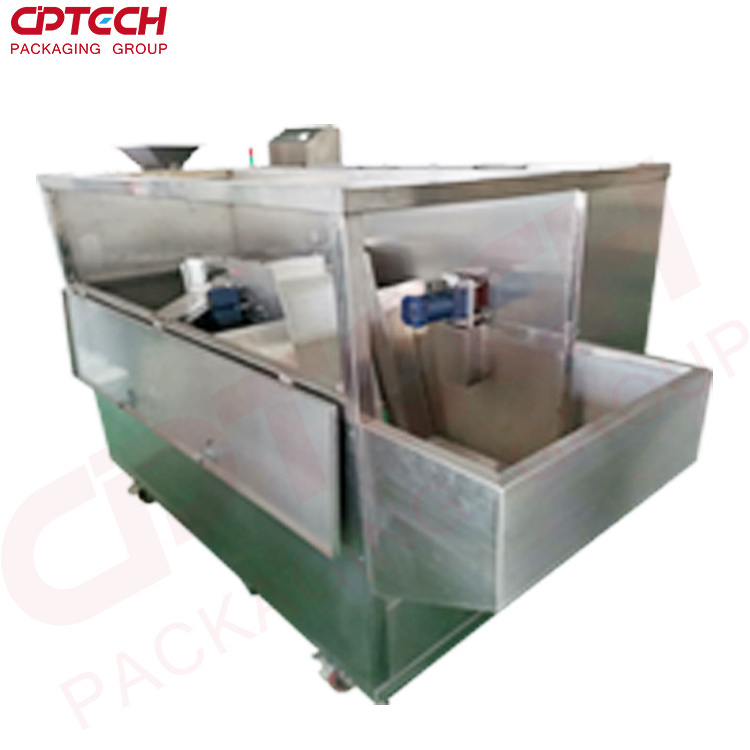 Factory Automatic Plastic Bottle Unscrambler Sorting Machine for shampoo flat bottle for 100 bottles per minute speed