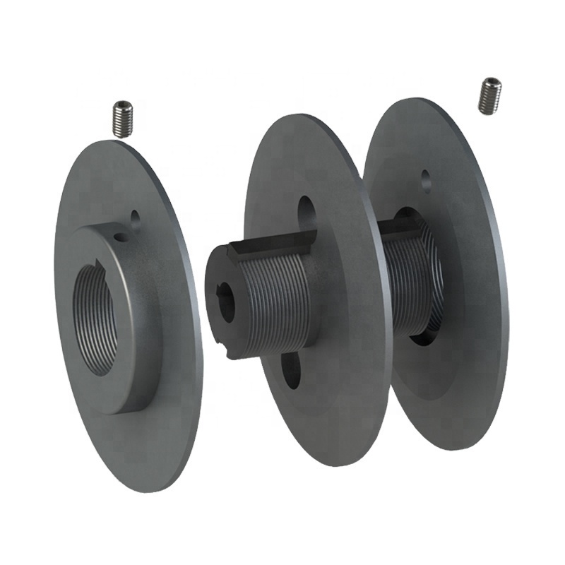 Two grooves mechanical variable speed v belt drive pulley for transmission