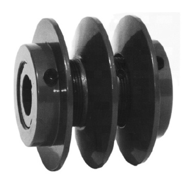 Two grooves mechanical variable speed v belt drive pulley for transmission